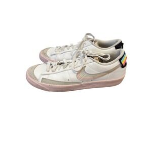 Nike Blazer Low‎ Vintage Rainbow Swoosh Be True Shoes Men's Sz 10.5